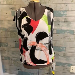 Worthington 2xl multi color blouse
